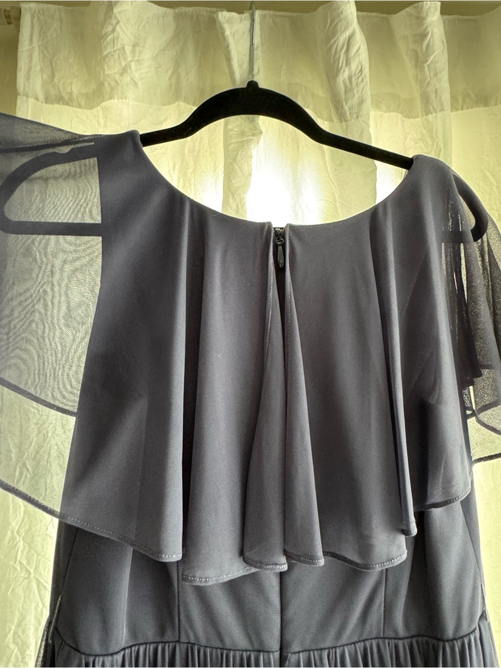 Azazie Ruffle-Shoulder Maxi Dress - Picture 5 of 9